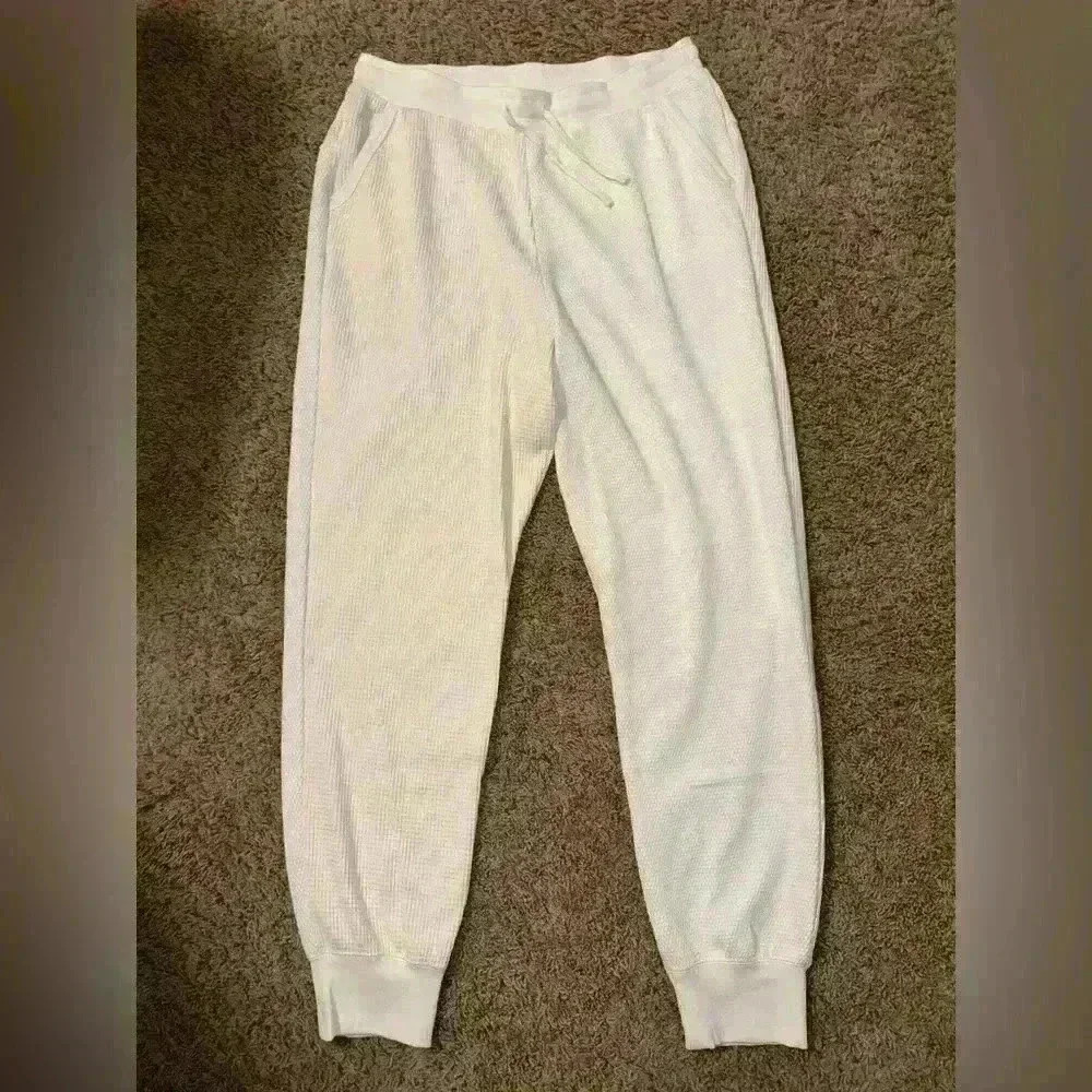 Nike Yoga Luxe Dri-Fit Women Cream Joggers Pants DD5541-901 Size Large